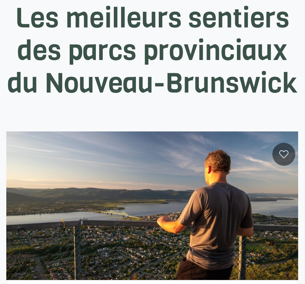 Article de blog - Les meilleurs sentiers des parcs provinciaux du Nouveau-Brunswick