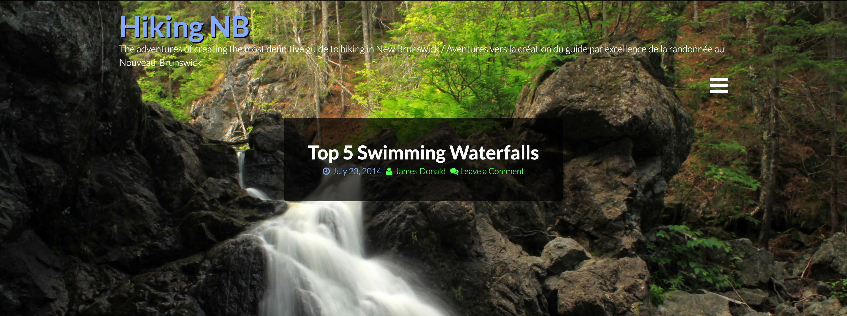Top 5 Swimming Waterfalls Blog Post