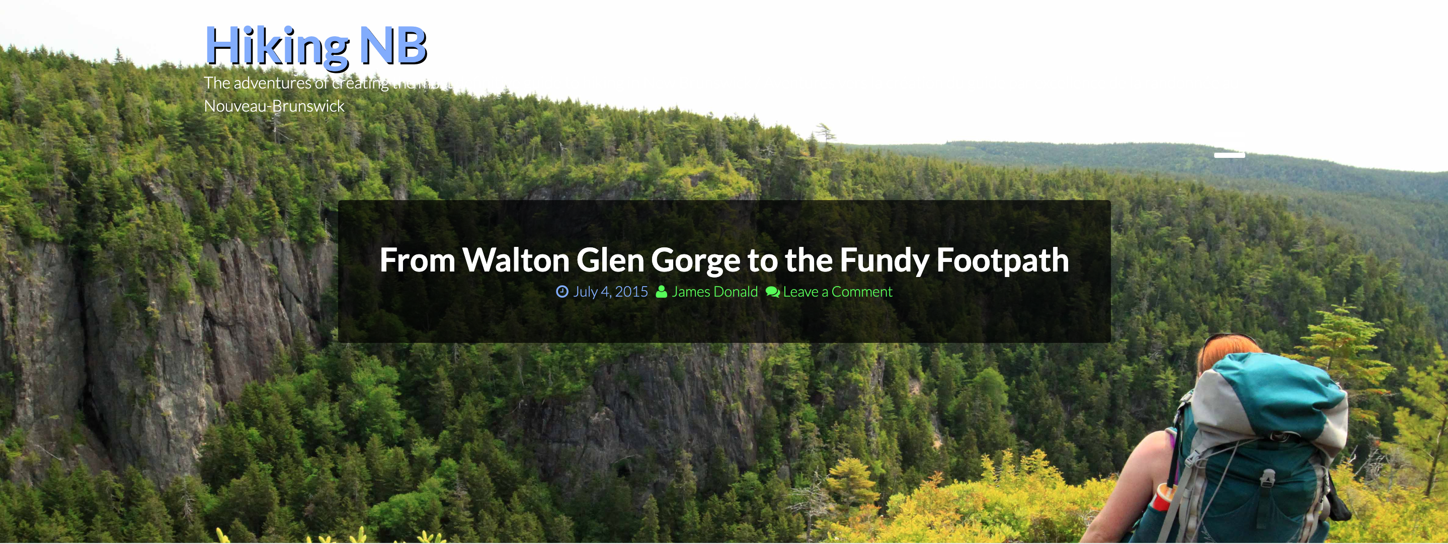 Walton Glen Gorge to Fundy Footpath
