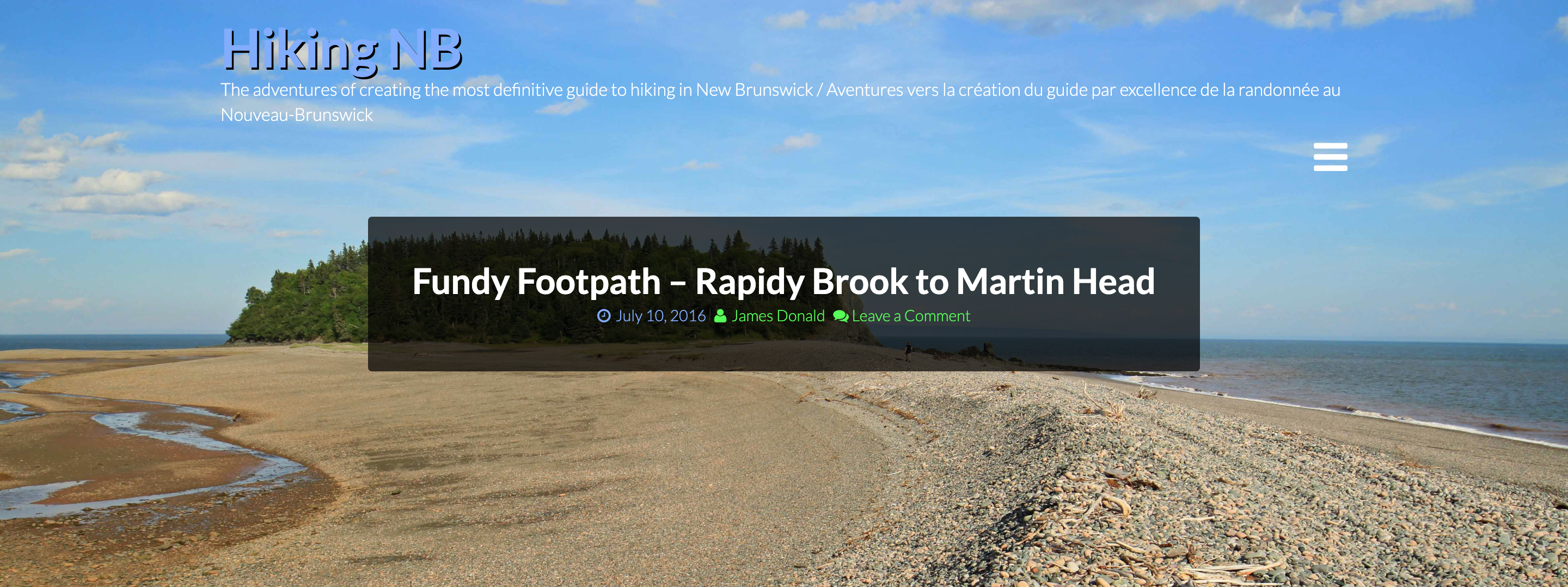 Rapidy Brook to Martin Head Blog Post