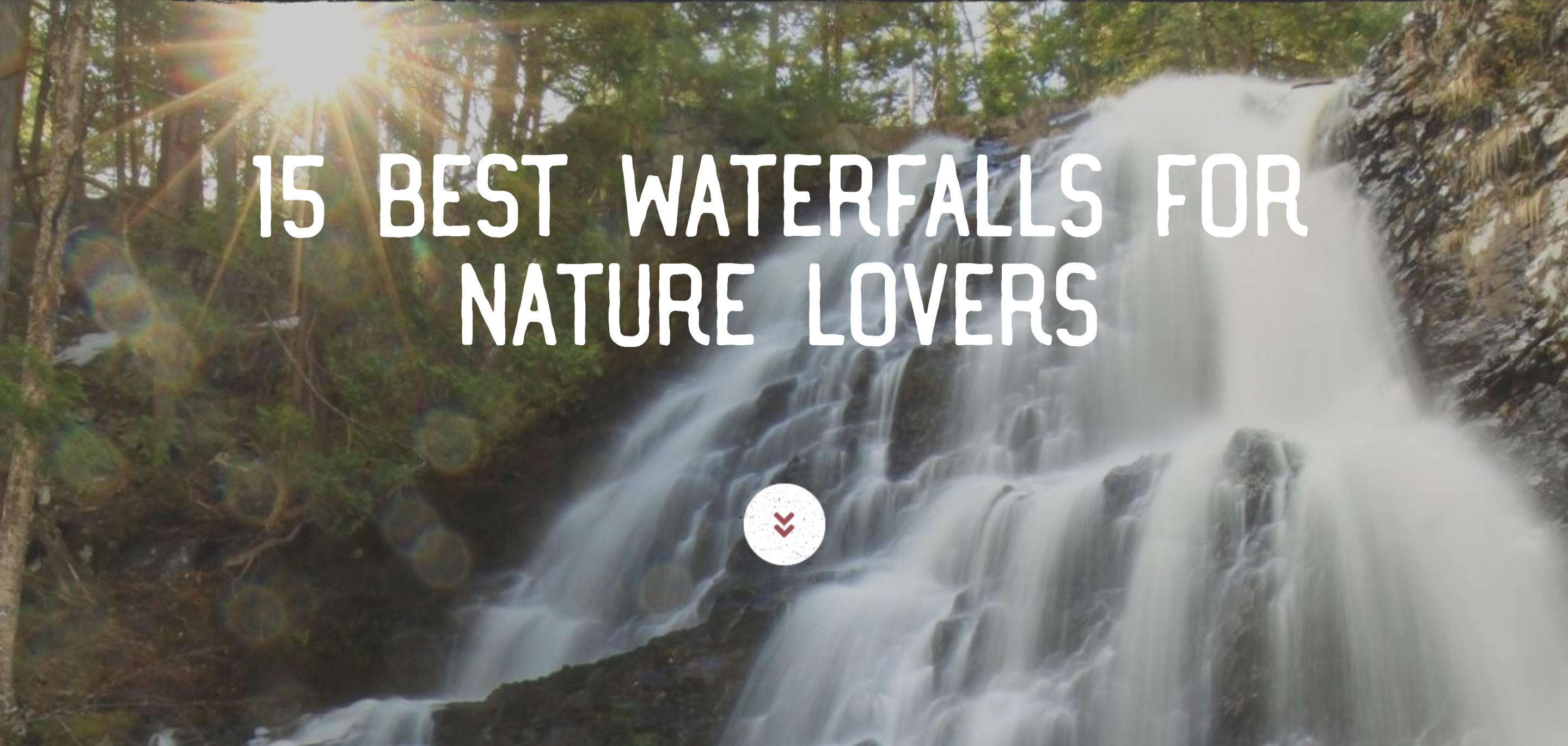 Top 15 Waterfalls Blog Post